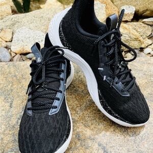 Under Armour Curry Flow 10 Low Basketball Shoes Black 3026624 Men's Size 11